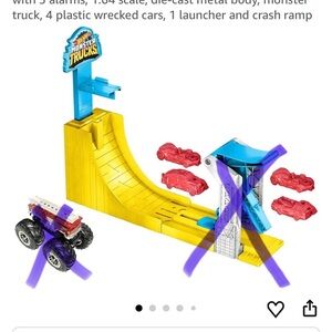 Crash Ramp Playset - Yellow and Blue
